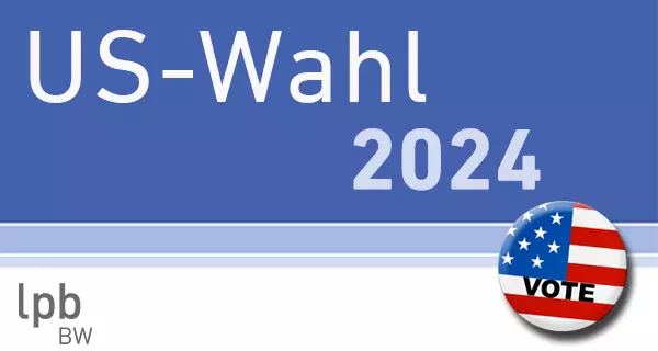 LpB-Logo zur US-Wahl 2024.
